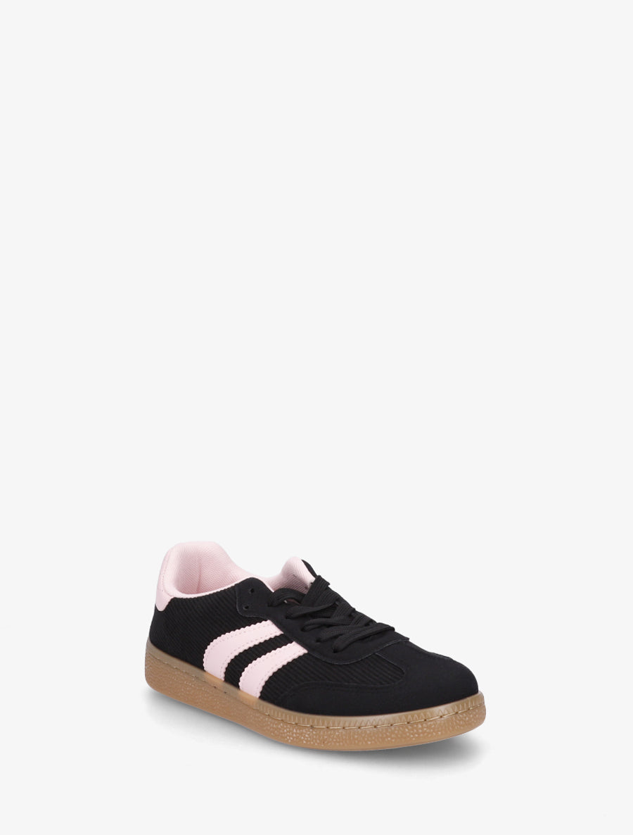 Sneakers en tissu côtelé - Noir - 2