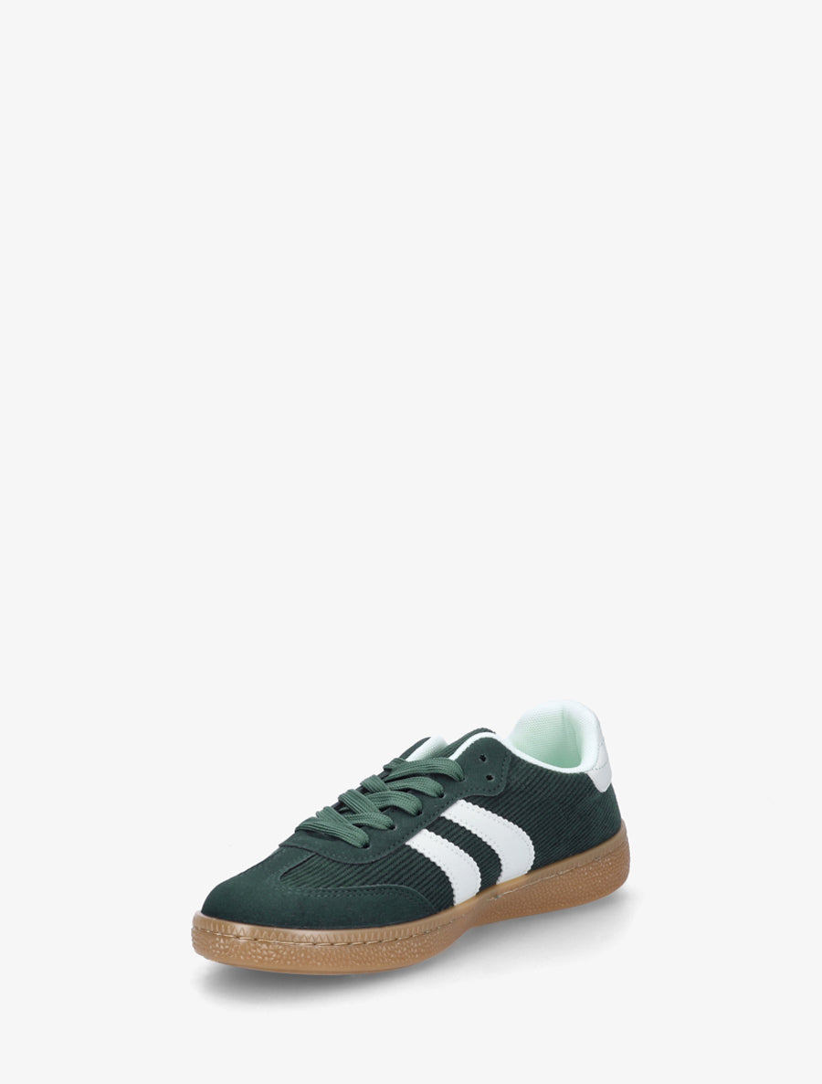Sneakers en tissu côtelé - Vert sapin - 3