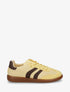 Sneakers en maille et bandes contrastantes - Jaune - 1