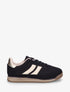 Sneakers en suédine et effet nubuck - Noir - 1