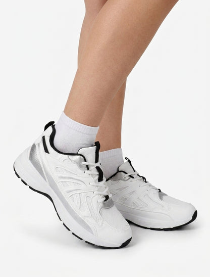 Gestileerde klassieke sneakers - Wit