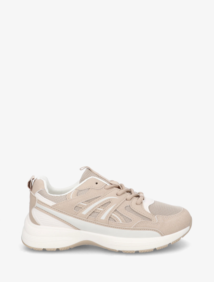 Baskets classiques stylisées - Taupe - 1