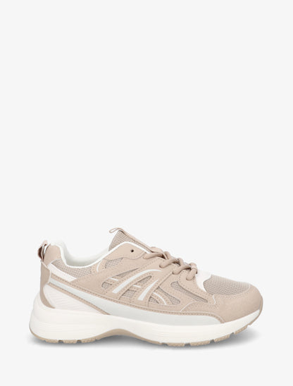 Baskets classiques stylisées - Taupe - 1