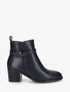 Bottines en simili à talon - Marine - 1