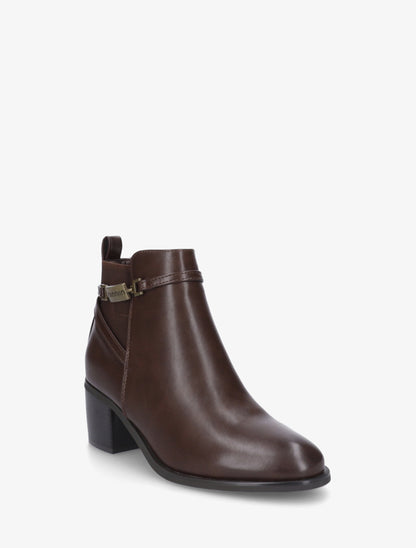 Bottines élastiquées en simili - Marron - 2