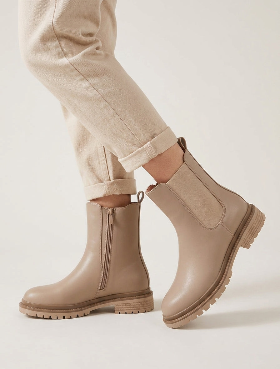 Chelsea boots effen - Mol