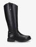Bottes style cavalière en simili - Noir - 1