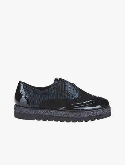 Derbies semelles irisées - noir - 1