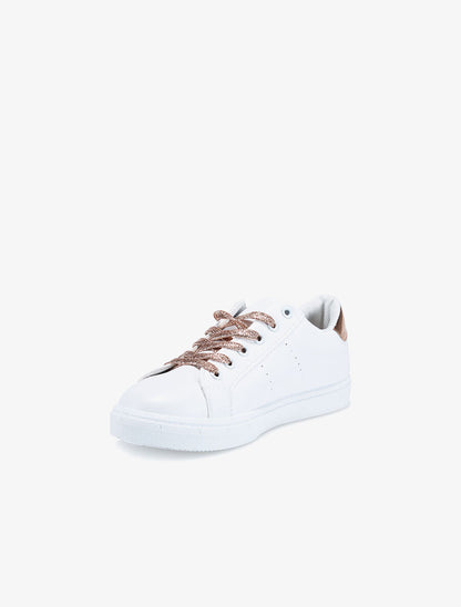 Sneakers étoiles - cuivre/blanc - 3