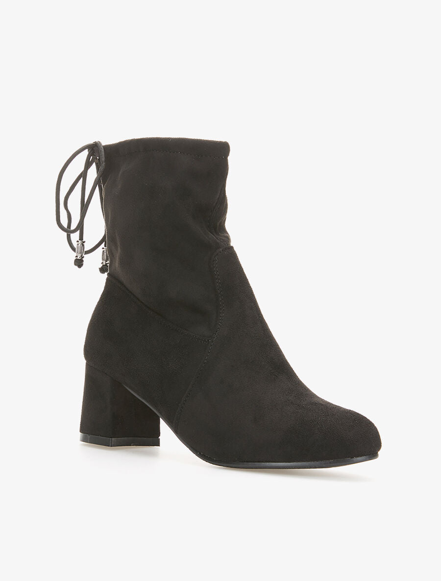Bottines cheville à lacer - noir - 2