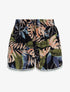 Short imprimé tropical à bords en crochet - Marine - 4
