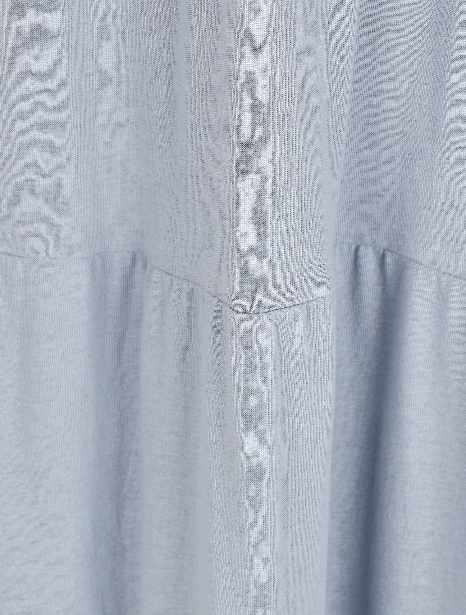 Robe longue unie évasée - Bleu - 3
