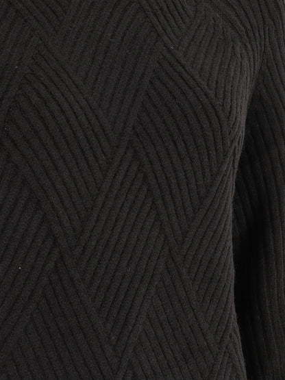 Robe pull à col montant - Noir - 3