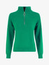 Pull uni à col montant zippé - Vert - 5