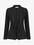 Veste fluide unie - Noir - 1