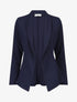 Veste fluide unie - Marine - 5