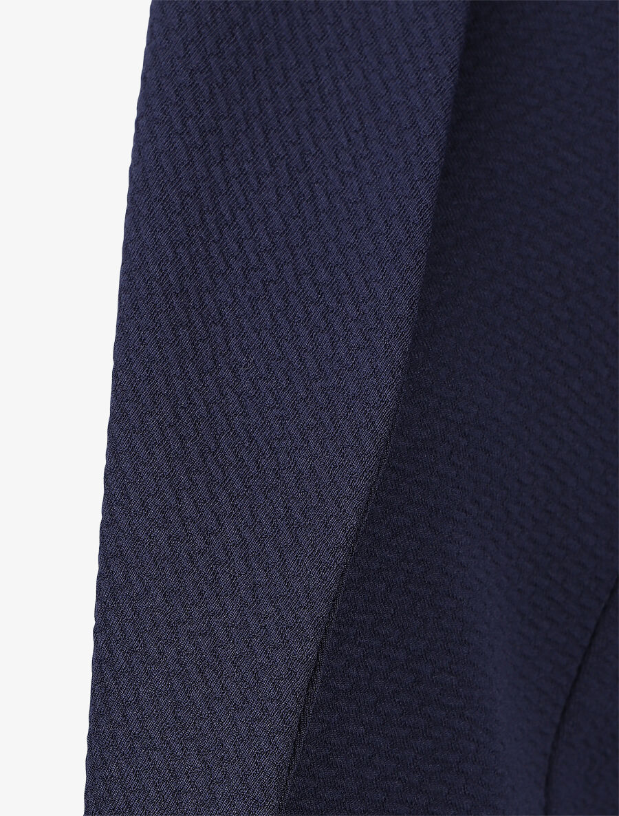 Veste fluide unie - Marine - 3