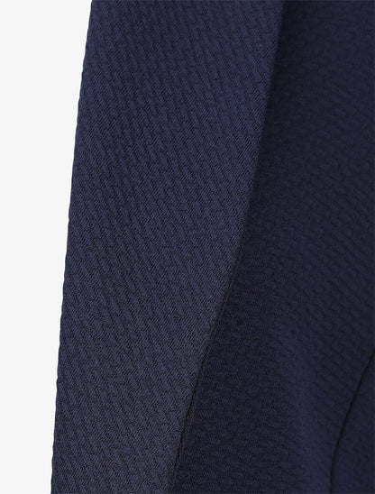 Veste fluide unie - Marine - 3