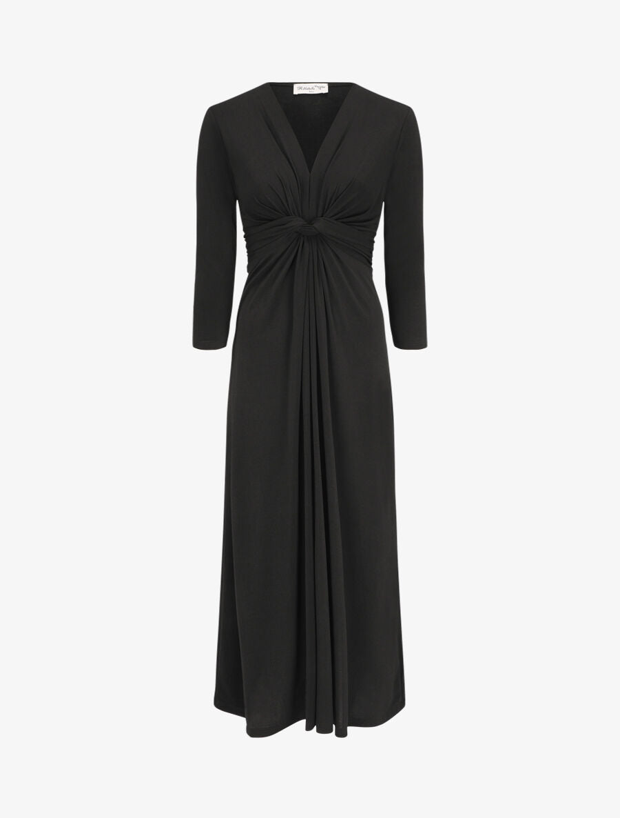 Robe longue fluide - Noir - 1
