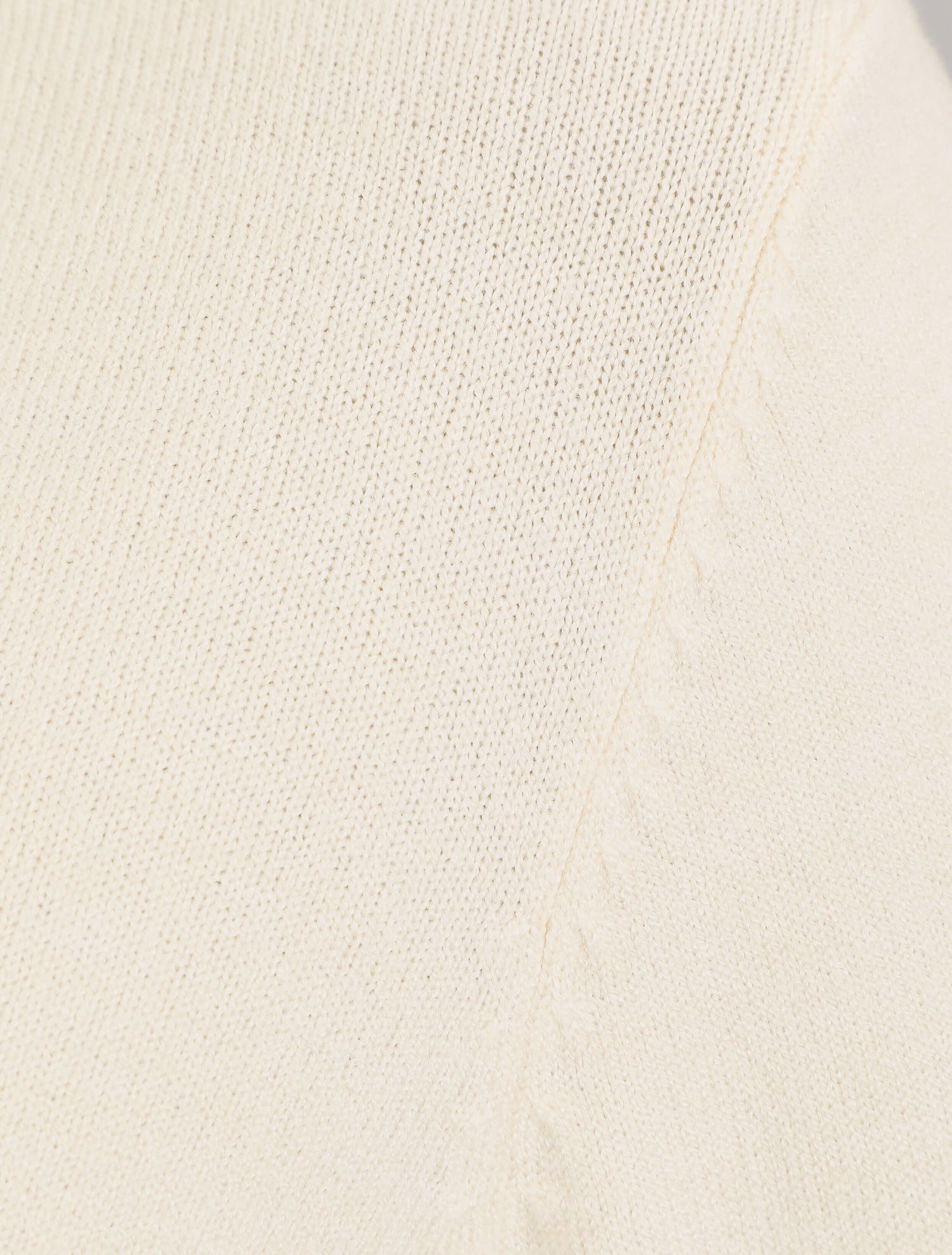 Pull fin en cachemire mélangée à col V - Beige - 3