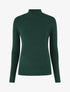 Pull col montant en cachemire mélangé - Vert bouteille - 1