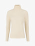 Pull col roulé en cachemire mélangé - Beige - 1