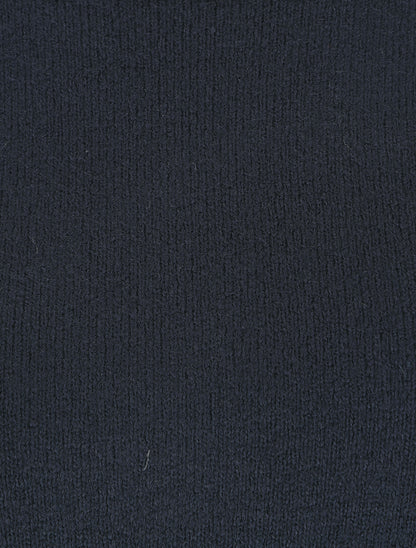 Pull col rond en cachemire mélangé - Marine - 3