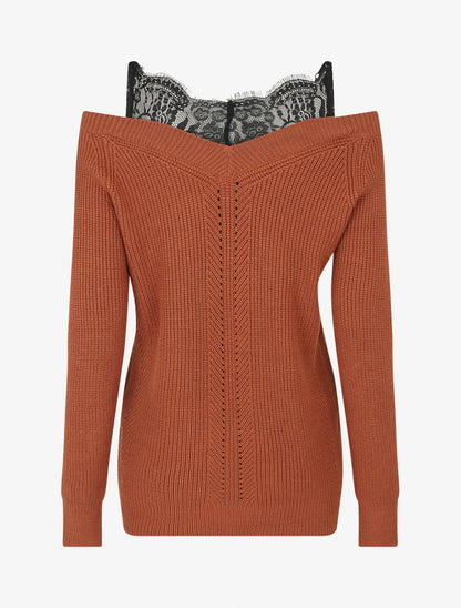 Pull col bardot et débardeur trompe l&