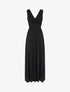 Robe longue irisée effet plissé - Noir - 5