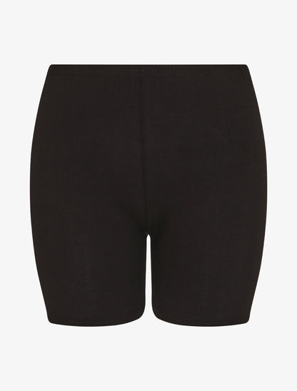 Short sous robe uni - Noir - 4