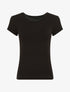 T-shirt ajusté manches courtes uni - Noir - 4