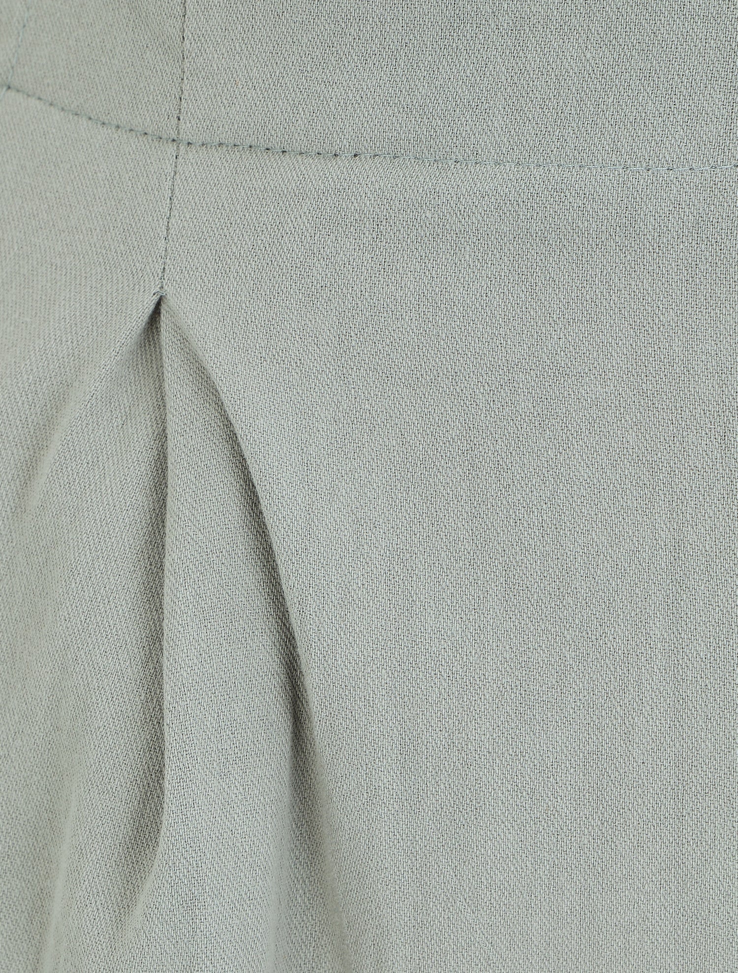 Pantalon ample à taille élastiquée - Vert d&