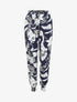 Pantalon style jogging imprimé tropical - Marine - 5