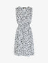 Robe imprimé fleuri à col cache-coeur - Blanc - 5