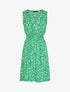 Robe imprimé fleuri à col cache-coeur - Vert - 1