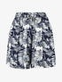 Short fluide imprimé feuilles - Marine - 1