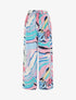 Pantalon fluide imprimé fantaisie - Lilas - 5