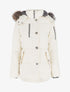 Parka matelassée à capuche fourrée - Écru - 1