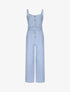 Combinaison ample à bretelles - Bleu ciel - 1