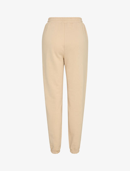 Jogging uni à broderie - Beige - 2