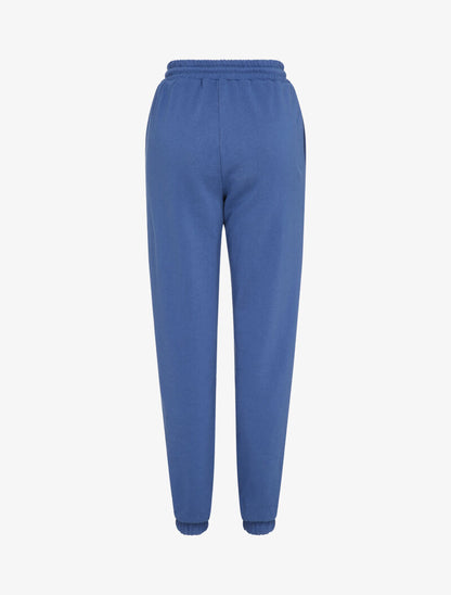 Jogging uni à broderie - Bleu - 2