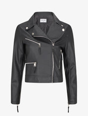 Perfecto court en simili - Noir - 6