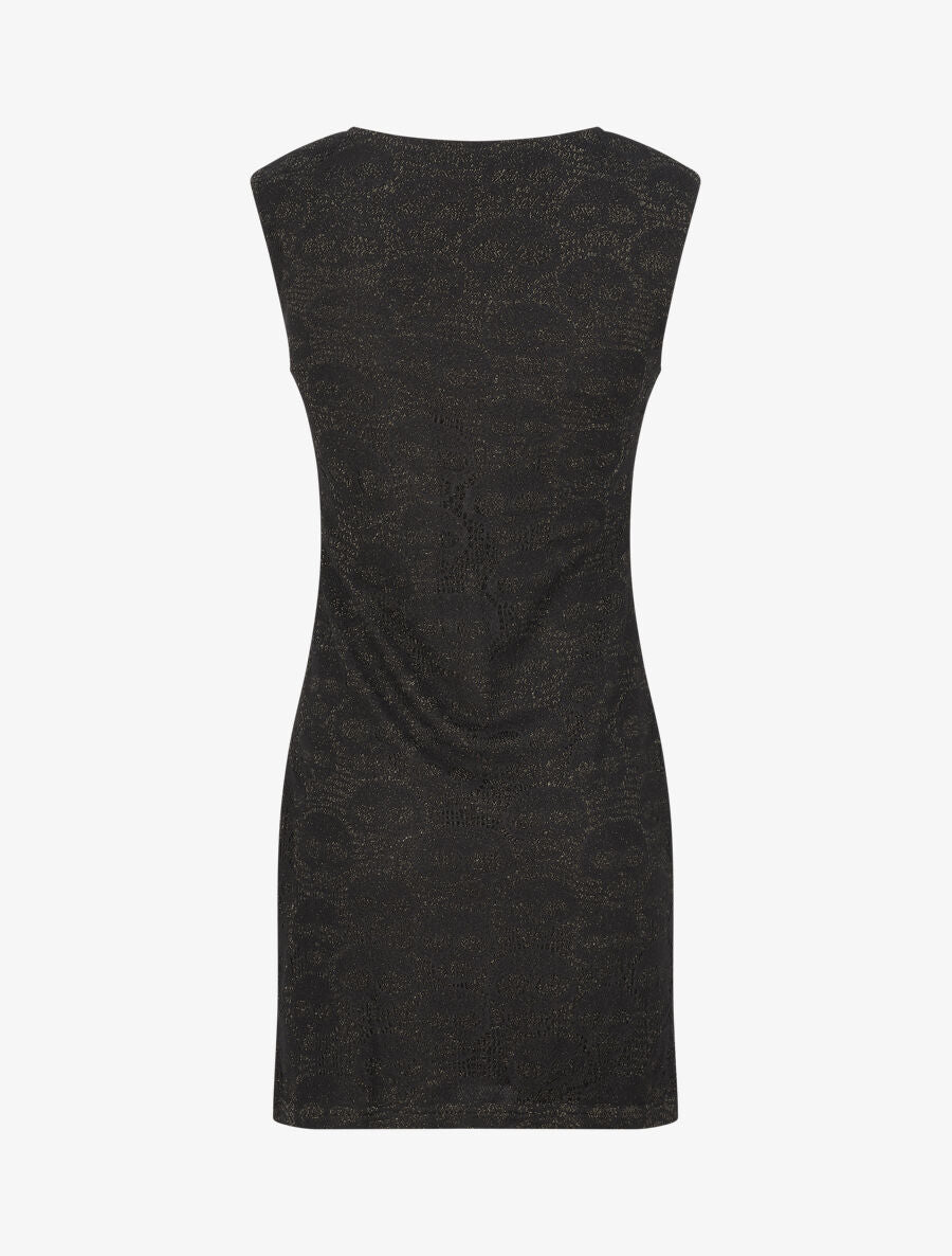 Robe en dentelle à motifs tête de mort - Or - 2