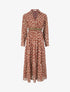 Robe longue à imprimé branche d&