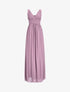 Robe de soirée à buste plissé - Violet - 1
