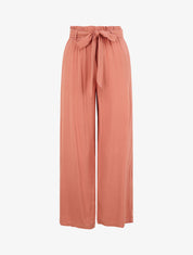 Pantalon fluide uni - Rose saumon - 4
