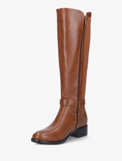 Bottes bi-matière à talon - Camel - 3