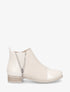 Bottines vernies et effet croco - Beige - 5