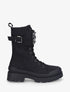 Bottines montantes et bijou en strass - Noir - 1