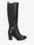 Bottes élastiquées à talon - Noir - 1